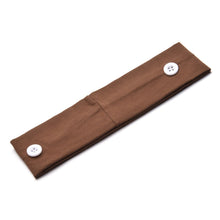Load image into Gallery viewer, Solid Color Button Mask Hair Band Anti-strangulation Cotton Elastic Yoga Fitness for Men and Women Sports Wash Hair Accessories Can Be Customized
