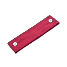 Load image into Gallery viewer, Solid Color Button Mask Hair Band Anti-strangulation Cotton Elastic Yoga Fitness for Men and Women Sports Wash Hair Accessories Can Be Customized
