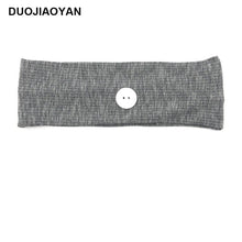 Load image into Gallery viewer, Sports Yoga Fitness Buns with Button Mask Anti-restraint Headband Solid Color Parent-child Couple Dress