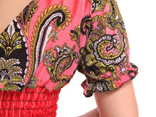 Load image into Gallery viewer, Bohemian Slim Short Sleeved Tuxedo Resort Beach Skirt Print Dress