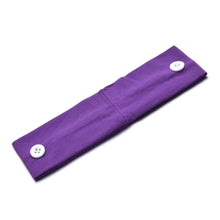 Load image into Gallery viewer, Solid Color Button Mask Hair Band Anti-strangulation Cotton Elastic Yoga Fitness for Men and Women Sports Wash Hair Accessories Can Be Customized