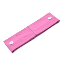 Load image into Gallery viewer, Solid Color Button Mask Hair Band Anti-strangulation Cotton Elastic Yoga Fitness for Men and Women Sports Wash Hair Accessories Can Be Customized