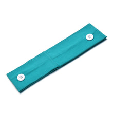 Load image into Gallery viewer, Solid Color Button Mask Hair Band Anti-strangulation Cotton Elastic Yoga Fitness for Men and Women Sports Wash Hair Accessories Can Be Customized