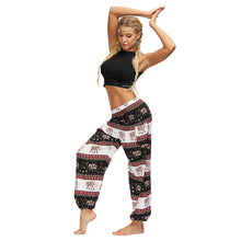 Load image into Gallery viewer, Printed Ethnic Style Elastic Waist Large Size Wide-leg Bloomers