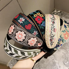 Load image into Gallery viewer, Ethnic Style Retro Embroidery Flowers Small Fresh and Wide-sided Headband