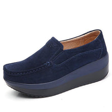Load image into Gallery viewer, Large Size Rocker Sole Suede Slip On Casual Shoes