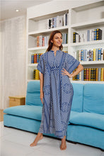 Load image into Gallery viewer, New Four-way Stretch Printing Loose Casual Cover up