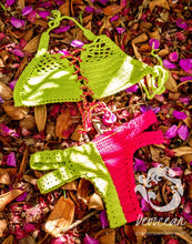 Load image into Gallery viewer, Contrasting Classic Hand Hook Wool Split Women's Bikini