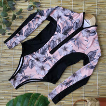 Load image into Gallery viewer, One Piece Wetsuit Swimsuit Women's Sexy Sport Long Sleeve Printed Surf Swimsuit Monokini