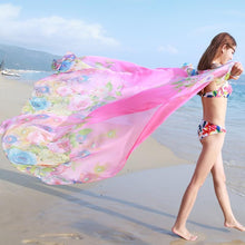 Load image into Gallery viewer, 24 Color Printed Shawl Seaside Sunscreen Beach Towel Scarves