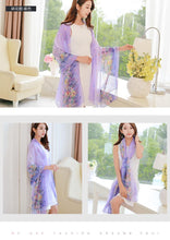 Load image into Gallery viewer, 24 Color Printed Shawl Seaside Sunscreen Beach Towel Scarves