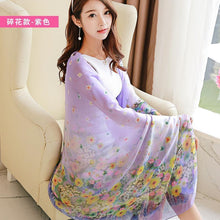 Load image into Gallery viewer, 24 Color Printed Shawl Seaside Sunscreen Beach Towel Scarves