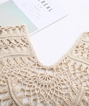 Load image into Gallery viewer, Handmade Hook Flower Beach Blouse Holiday Sun Protection Cover Up