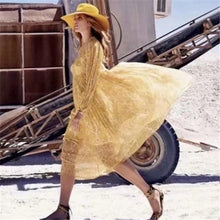 Load image into Gallery viewer, Bohemian Holiday Style Loose Two-piece Long Dress