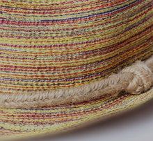 Load image into Gallery viewer, Summer Travel Sunscreen Beach Parent-child Straw Hat Rainbow Sun Hat Roll Cap