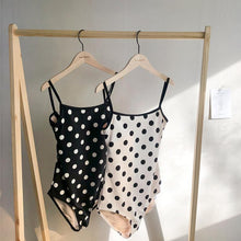 Load image into Gallery viewer, Polka-deck Tight Beach One-piece Swimsuit