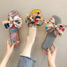 Load image into Gallery viewer, Sandals and Slippers Bow Flat H Slippers