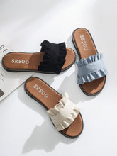 Load image into Gallery viewer, Fungus Lace Slippers Female Small Fresh Flat Sandals and Slippers
