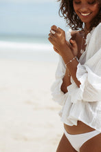 Load image into Gallery viewer, Lace Shirt Ruffled Trumpet Sleeve Beach Blouse Sun Protection Clothing Top