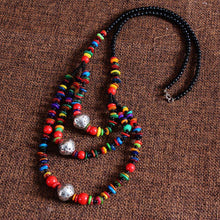 Load image into Gallery viewer, Personality color stone sweater chain women's classical wind long necklace