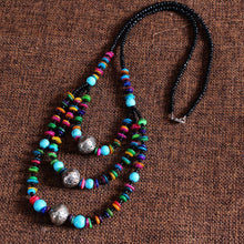 Load image into Gallery viewer, Personality color stone sweater chain women's classical wind long necklace