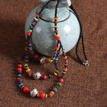 Load image into Gallery viewer, Personality color stone sweater chain women's classical wind long necklace