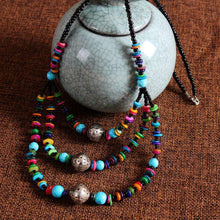 Load image into Gallery viewer, Personality color stone sweater chain women's classical wind long necklace