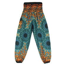 Load image into Gallery viewer, Fashion Thai Casual Yoga Pants Knickers Yoga Suit Women Cotton 52 Loose Floral Pants