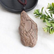 Load image into Gallery viewer, National style retro long sweater chain necklace handmade wooden pendant costume pendant