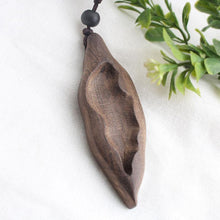 Load image into Gallery viewer, National style retro long sweater chain necklace handmade wooden pendant costume pendant