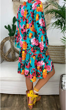 Load image into Gallery viewer, Printed Long Sleeved Midi Dress