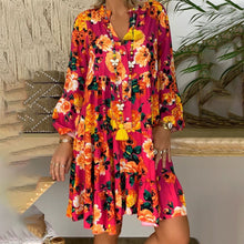 Load image into Gallery viewer, Printed Long Sleeved Midi Dress