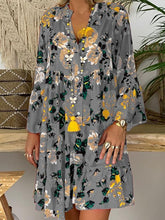 Load image into Gallery viewer, Printed Long Sleeved Midi Dress