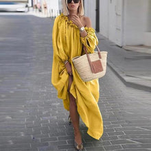 Load image into Gallery viewer, Casual Solid Color Large Size Long Dress
