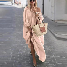 Load image into Gallery viewer, Casual Solid Color Large Size Long Dress
