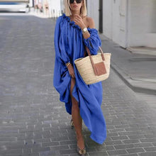 Load image into Gallery viewer, Casual Solid Color Large Size Long Dress