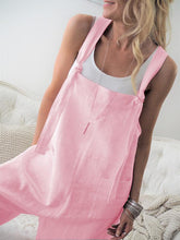 Load image into Gallery viewer, High-Waist Loose Suspender Trousers