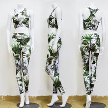 Load image into Gallery viewer, Printed Vest Trousers Sports Yoga Pants Fitness Leggings