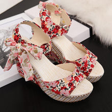 Load image into Gallery viewer, Summer Women Wedges heels Shoes Casual Thick Bottom