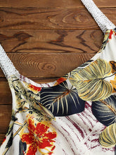 Load image into Gallery viewer, Vintage Bohemian Printed Lace Two-Piece 3/4 Sleeve Dress