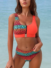Load image into Gallery viewer, Zipper Split Swimsuit Hot Beach Sexy Swimsuit Women