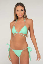 Load image into Gallery viewer, Cross Hanging Jewellery Bikini Bandage Split Swimsuit