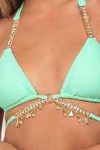 Load image into Gallery viewer, Cross Hanging Jewellery Bikini Bandage Split Swimsuit