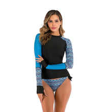 Load image into Gallery viewer, Split color printed split bikini