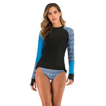 Load image into Gallery viewer, Split color printed split bikini