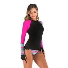 Load image into Gallery viewer, Split color printed split bikini