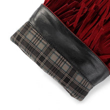 Load image into Gallery viewer, Fringed boots 32-43 large size women s Boots high-heeled waterproof multi-layer tassel high boots