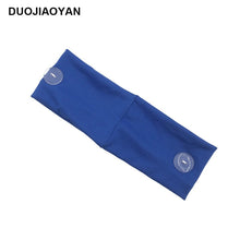 Load image into Gallery viewer, Elastic Milk Silk Nurse Button Mask Bundle Hairband Sports Yoga Headband Hair Ornaments