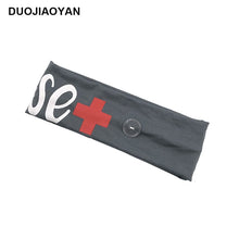 Load image into Gallery viewer, Elastic Milk Silk Nurse Button Mask Bundle Hairband Sports Yoga Headband Hair Ornaments