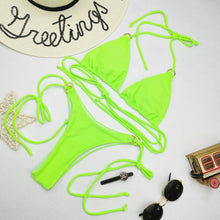 Load image into Gallery viewer, Sexy Bikini Straps Split Swimsuit Girl